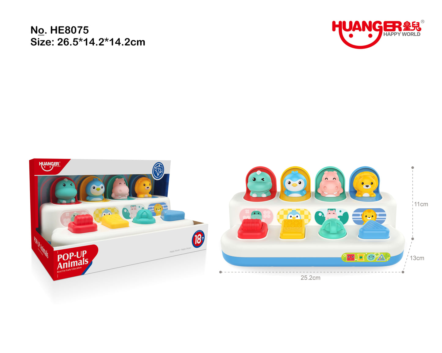 Juego didáctico Pop Up para estimular el desarrollo de tu bebé - Pegland