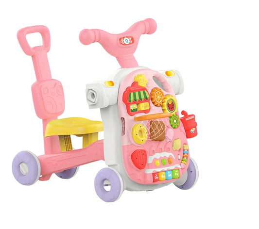 Caminador Andador 4 en 1: Asiento, Mesa y Monopatín