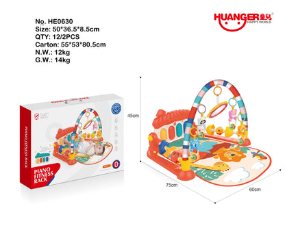 Gimnasio para bebés musical multicolor para estimular el desarrollo tu bebé - Pegland