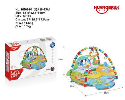 Piano gimnasio multicolor o rosa para estimular el desarrollo de tu bebé - Pegland