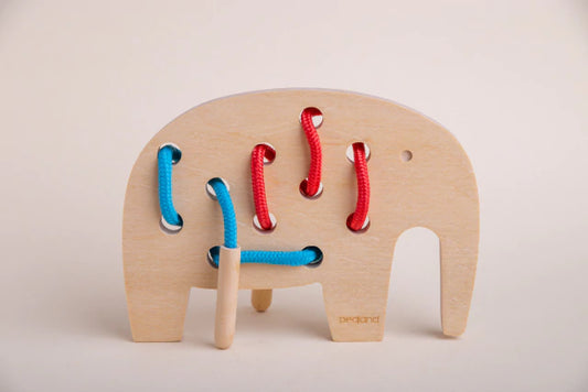 Animales para enhebrar en madera mdf para jugar - Pegland