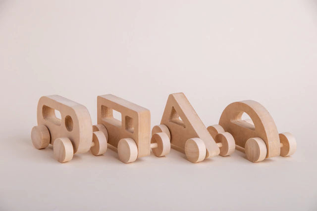 Caja crear autos en madera mdf para jugar y pintar - Pegland