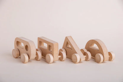 Caja crear autos en madera mdf para jugar y pintar - Pegland