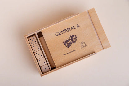 Generala en madera para jugar con dados - Pegland