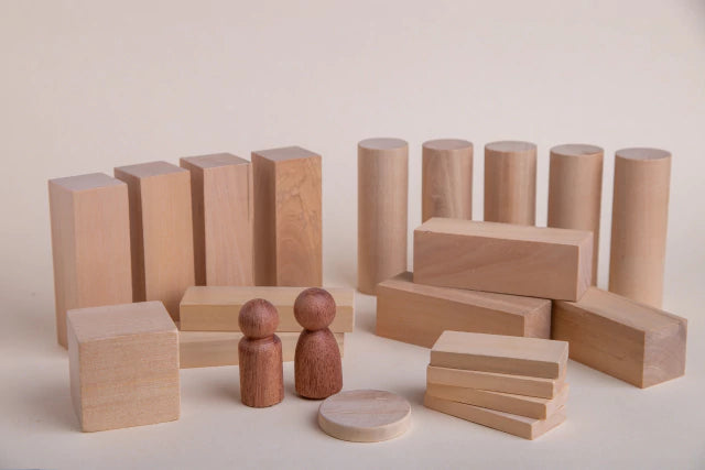 Bloques de madera para niños, construcción