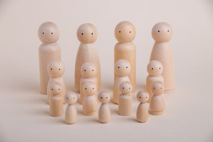 Kit constelación con ojos en madera maciza palo blanco para jugar y constelar - Pegland