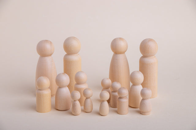 Kit constelación sin ojos en madera maciza palo blanco para jugar y constelar - Pegland