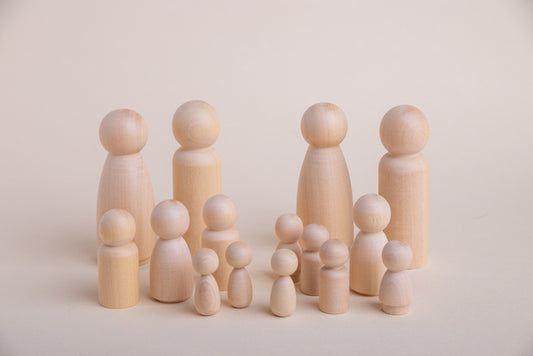 Kit constelación sin ojos en madera maciza palo blanco para jugar y constelar - Pegland