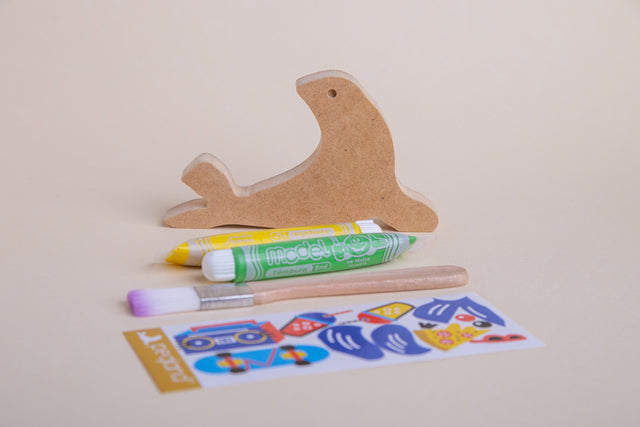 Kit crear animales en madera MDF para jugar y pintar - Pegland