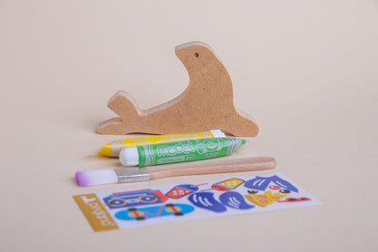 Kit crear animales en madera MDF para jugar y pintar - Pegland