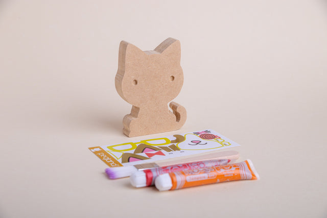 Kit crear animales en madera MDF para jugar y pintar - Pegland