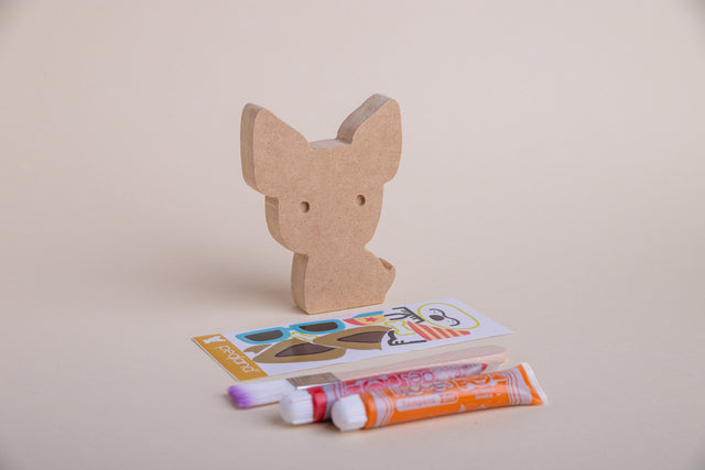 Kit crear animales en madera MDF para jugar y pintar - Pegland